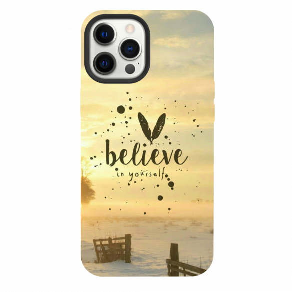 iPhone 13 Pro Max Believe In Yourself Mid night Silicone Case