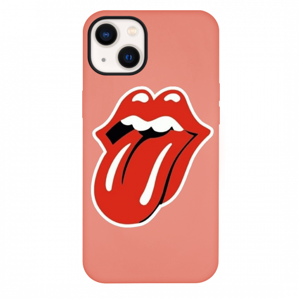 iPhone 13 Pop Art Rolling Stone Pink Silicone Case