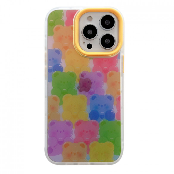 Iphone 13 Pro Max Rainbow Bear Plastic Case