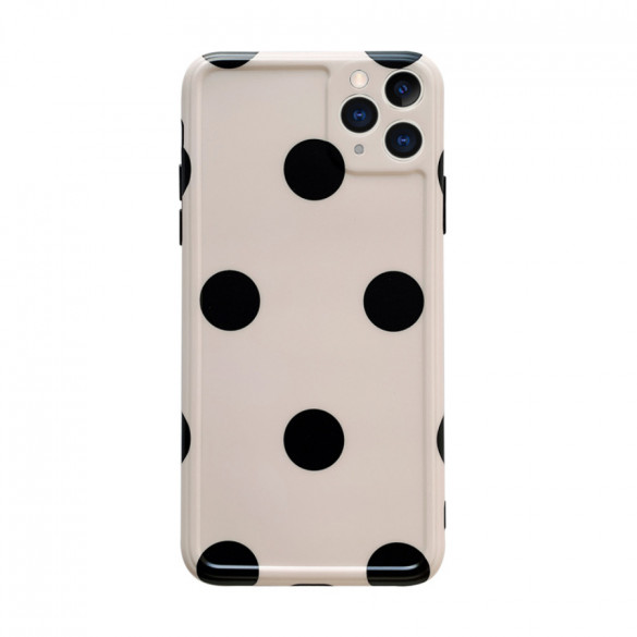 Iphone 13 Pro Max Black Dot Plastic Case