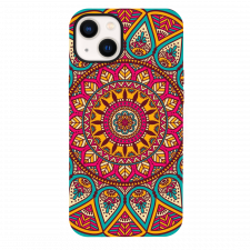 iPhone 13 Paisley Pattern Red Silicone Case