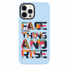 iPhone 12  Pro Max Face Everything And Rise Sky Blue Silicone Case