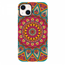 iPhone 13 Paisley Pattern Red Silicone Case