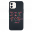 iPhone 12 Buddha Quote Black Silicone Case