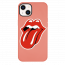 iPhone 13 Pop Art Rolling Stone Pink Silicone Case