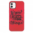 iPhone 12 Let Your Dream Be Your Wing Red Silicone Case