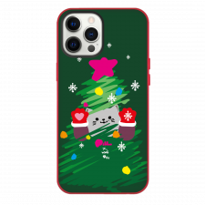 Pilloo Collection Pilloo ready for X’mas Green Phone Case By Alexander Arrrow 