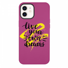 iPhone 12 Live Your Own Dreams Cherry Silicone Case