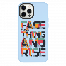 iPhone 12  Pro Max Face Everything And Rise Sky Blue Silicone Case