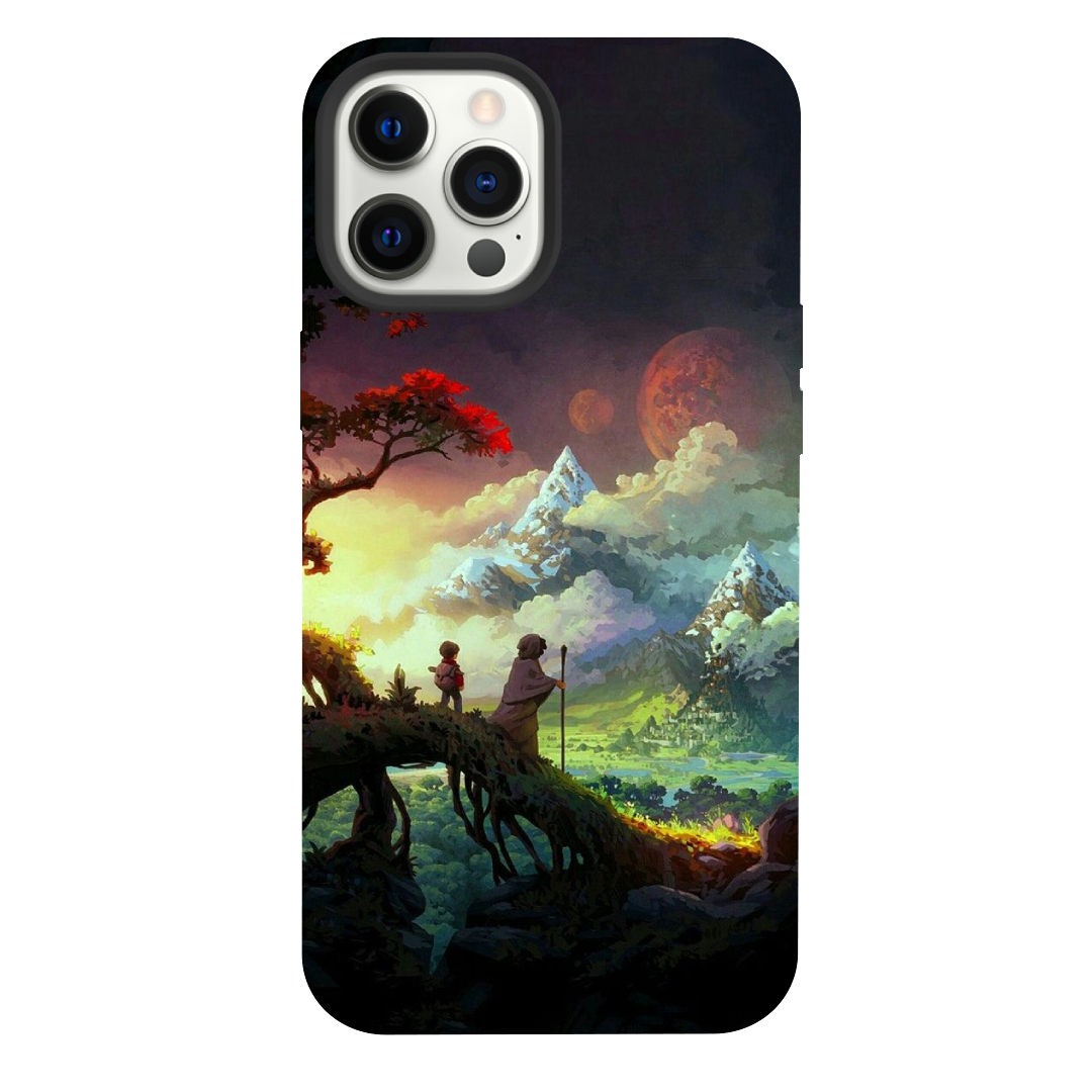 iPhone 13 Pro Max Wonderland Adventure Black Silicone Case