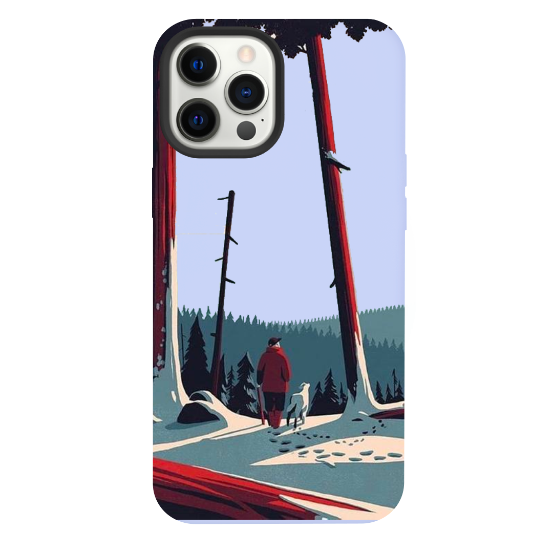 iPhone 13 Pro Max Snow Jungle Purple Silicone Case