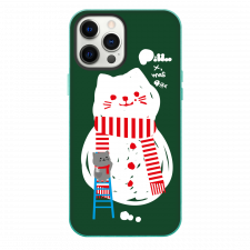 Pilloo X’mas Collection Snow Pilloo Green Phone Case