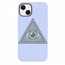 iPhone 13 The Eye Of Providence Purple Silicone Case