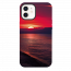 iPhone 12 Sunset Beach Red Silicone Case